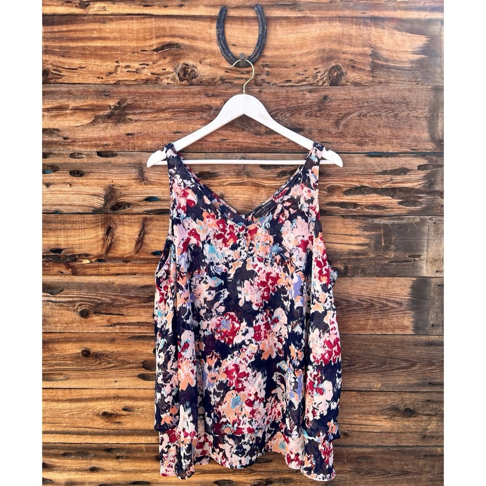 LANE BRYANT | Modern Swing Double-Layer Chiffon Tank 20